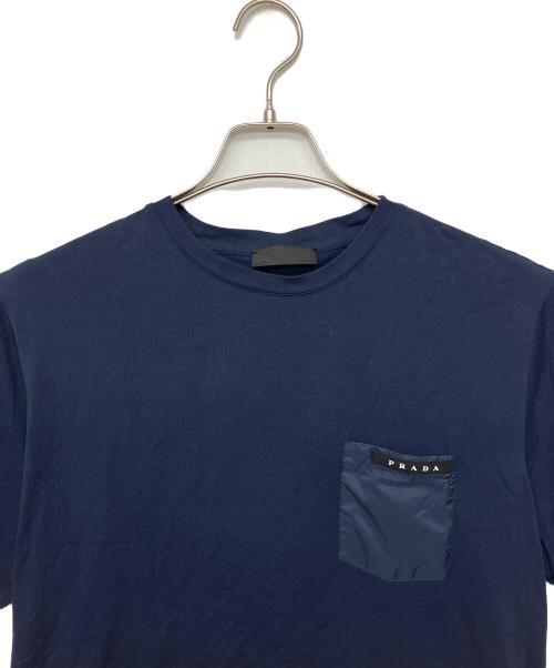 PRADA（プラダ）PRADA (プラダ) SJN250　半袖カットソー ネイビー サイズ:Lの古着・服飾アイテム