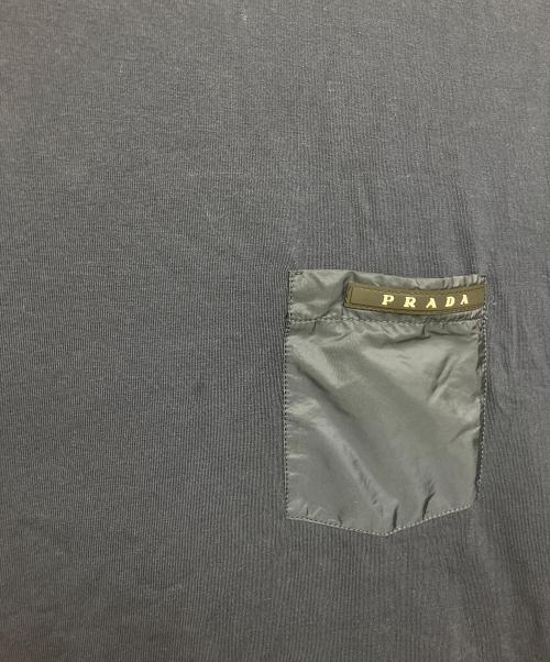 PRADA（プラダ）PRADA (プラダ) SJN250　半袖カットソー ネイビー サイズ:Lの古着・服飾アイテム