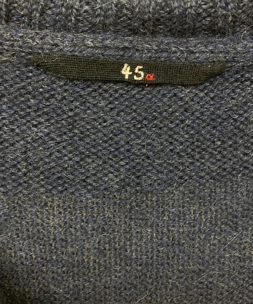 45R（フォーティファイブ・アール）45R (フォーティファイブ・アール) 7-10-8052　ニットワンピース ネイビーの古着・服飾アイテム