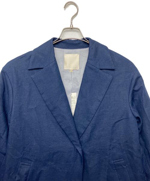 自由区（ジユウク）自由区 (ジユウク) CMWMKS0210　リネンコート ブルー サイズ:38の古着・服飾アイテム