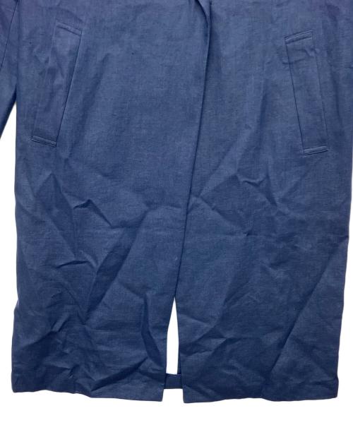 自由区（ジユウク）自由区 (ジユウク) CMWMKS0210　リネンコート ブルー サイズ:38の古着・服飾アイテム