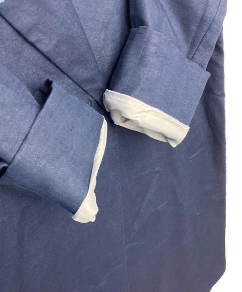 自由区（ジユウク）自由区 (ジユウク) CMWMKS0210　リネンコート ブルー サイズ:38の古着・服飾アイテム