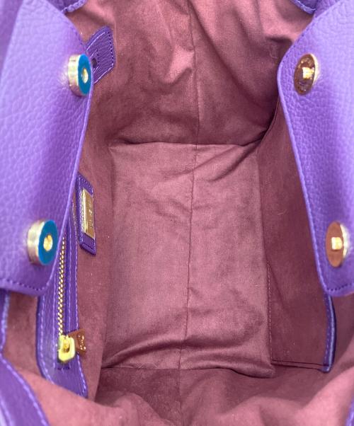 Den HAMANO（デンハマノ）DEN HAMANO (デンハマノ) ハンドバッグ パープルの古着・服飾アイテム