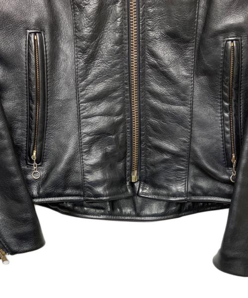 VANSON（バンソン）VANSON (バンソン) レザーライダースジャケット ブラック サイズ:10の古着・服飾アイテム