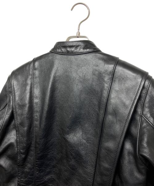 VANSON（バンソン）VANSON (バンソン) レザーライダースジャケット ブラック サイズ:10の古着・服飾アイテム