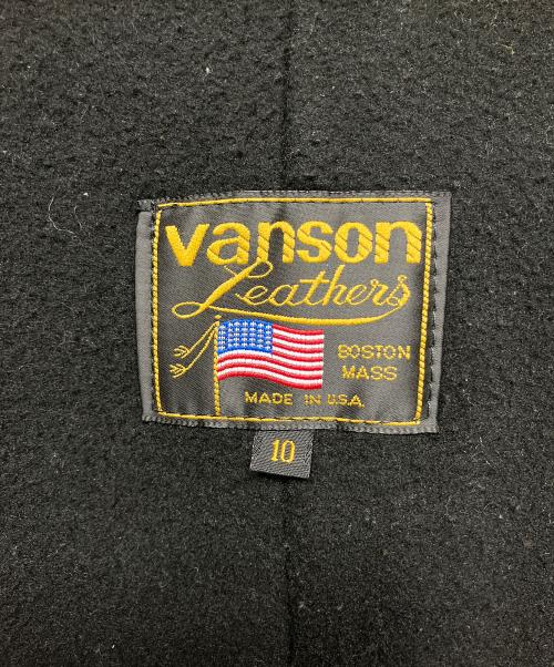 VANSON（バンソン）VANSON (バンソン) レザーライダースジャケット ブラック サイズ:10の古着・服飾アイテム