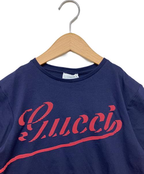 GUCCI（グッチ）GUCCI (グッチ) 半袖カットソー ネイビー サイズ:150cm 未使用品の古着・服飾アイテム