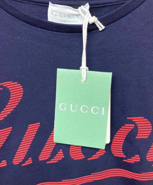 GUCCI（グッチ）GUCCI (グッチ) 半袖カットソー ネイビー サイズ:150cm 未使用品の古着・服飾アイテム