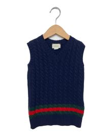 GUCCI（グッチ）の古着「ニットベスト」｜ネイビー