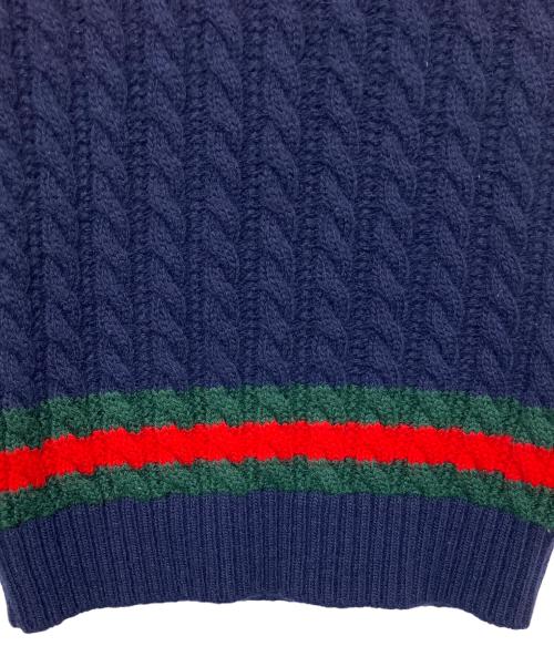 GUCCI（グッチ）GUCCI (グッチ) ニットベスト ネイビー サイズ:5の古着・服飾アイテム