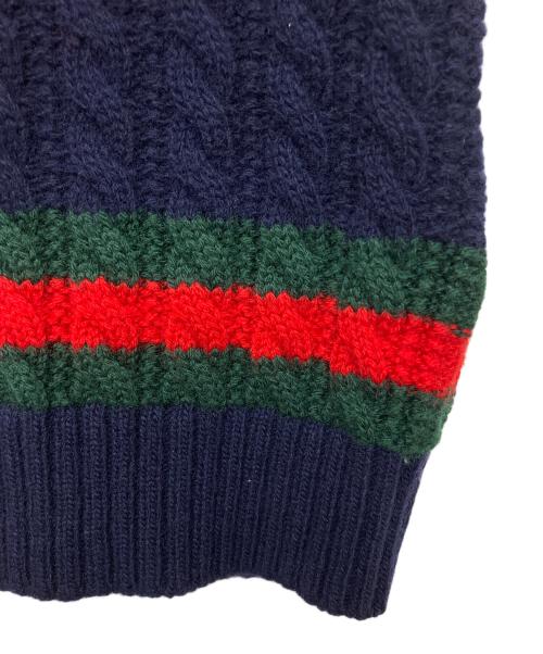 GUCCI（グッチ）GUCCI (グッチ) ニットベスト ネイビー サイズ:5の古着・服飾アイテム
