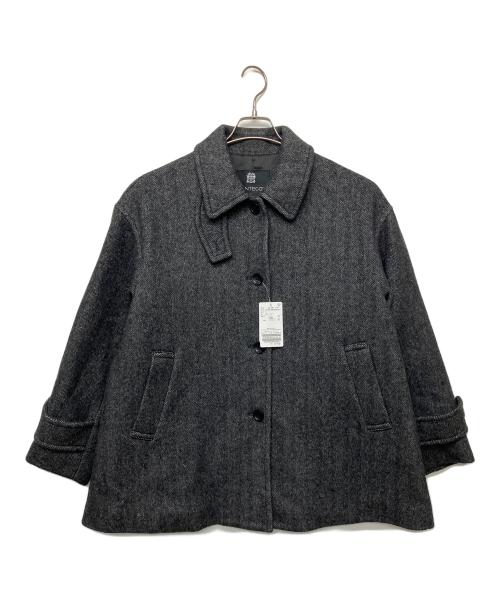 JOURNAL STANDARD（ジャーナルスタンダード）JOURNAL STANDARD (ジャーナルスタンダード) MANTECOTWEEDスタンドショートコート ブラック サイズ:Free 未使用品の古着・服飾アイテム