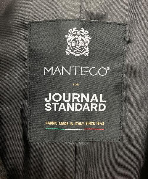 JOURNAL STANDARD（ジャーナルスタンダード）JOURNAL STANDARD (ジャーナルスタンダード) MANTECOTWEEDスタンドショートコート ブラック サイズ:Free 未使用品の古着・服飾アイテム
