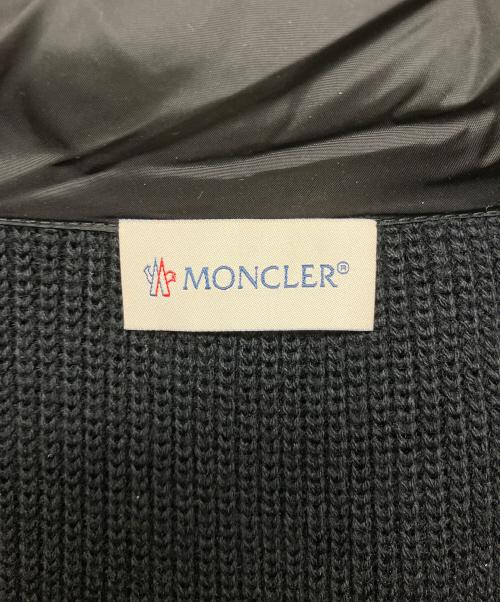 MONCLER（モンクレール）MONCLER (モンクレール) Maglione Tricot Cardigan　ニット切り替え ダウン カーディガン パーカー ブラック サイズ:XXLの古着・服飾アイテム