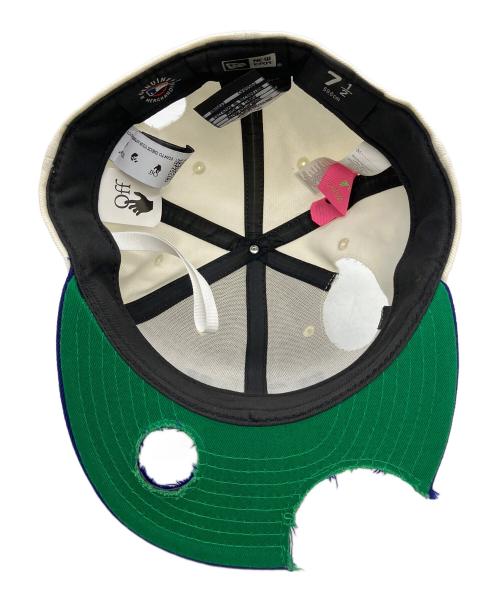 New Era（ニューエラ）New Era (ニューエラ) OFFWHITE (オフホワイト) MLB (エムエルビー) MLB CHICAGO CUBS CAP ホワイト サイズ:7.5の古着・服飾アイテム