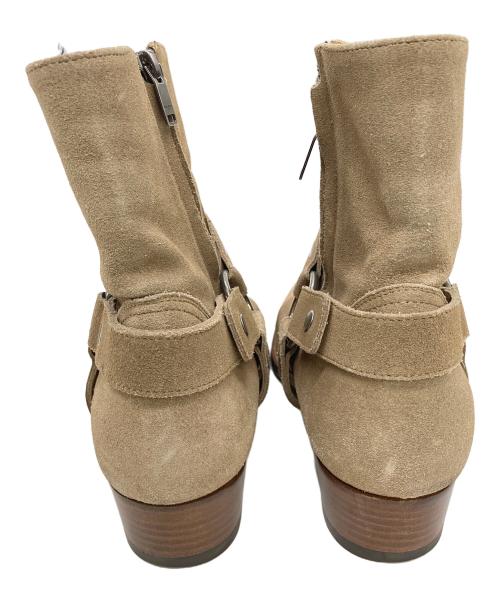 Saint Laurent Paris（サンローランパリ）Saint Laurent Paris (サンローランパリ) ワイアットハーネス スウェード リングブーツ ベージュ サイズ:41の古着・服飾アイテム