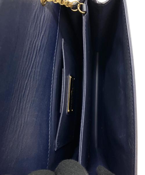 Salvatore Ferragamo（サルヴァトーレ フェラガモ）Salvatore Ferragamo (サルヴァトーレ フェラガモ) チェーンショルダーバッグ ネイビーの古着・服飾アイテム