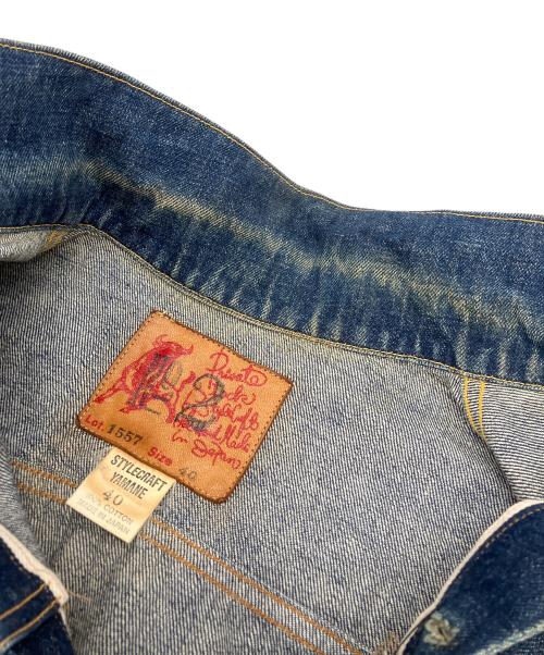 EVISU（エヴィス）EVISU (エヴィス) 1557　デニムジャケット インディゴ サイズ:40の古着・服飾アイテム