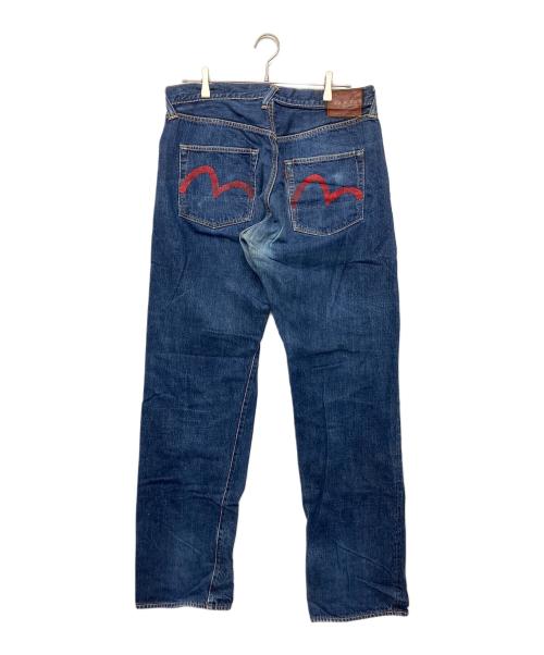 EVISU（エヴィス）EVISU (エヴィス) 2001　カモメプリントデニムパンツ インディゴ サイズ:38×35の古着・服飾アイテム
