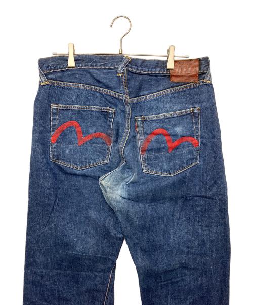 EVISU（エヴィス）EVISU (エヴィス) 2001　カモメプリントデニムパンツ インディゴ サイズ:38×35の古着・服飾アイテム