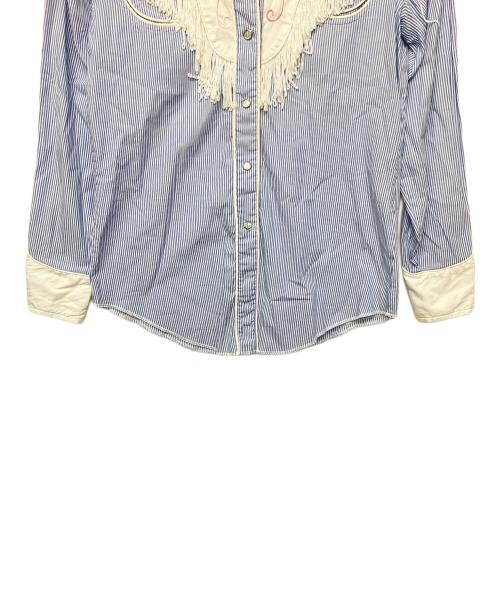 COMME des GARCONS（コムデギャルソン）COMME des GARCONS (コムデギャルソン) H BAR C (エイチバーシー) KB-91012S　H BAR C　コラボ　ウエスタンシャツ ブルー サイズ:Sの古着・服飾アイテム