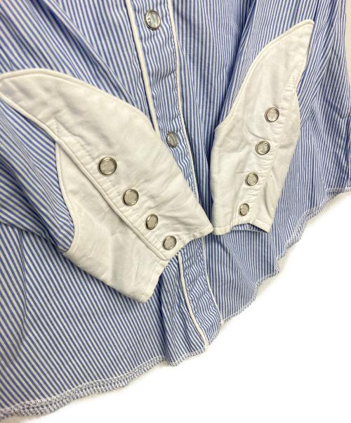 COMME des GARCONS（コムデギャルソン）COMME des GARCONS (コムデギャルソン) H BAR C (エイチバーシー) KB-91012S　H BAR C　コラボ　ウエスタンシャツ ブルー サイズ:Sの古着・服飾アイテム