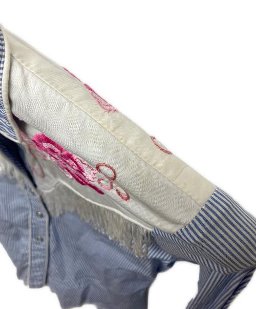 COMME des GARCONS（コムデギャルソン）COMME des GARCONS (コムデギャルソン) H BAR C (エイチバーシー) KB-91012S　H BAR C　コラボ　ウエスタンシャツ ブルー サイズ:Sの古着・服飾アイテム