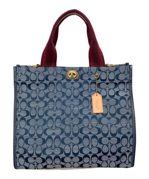 COACH（コーチ）COACH (コーチ) トートバッグ ネイビーの古着・服飾アイテム