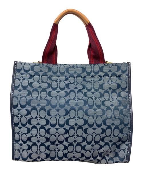 COACH（コーチ）COACH (コーチ) トートバッグ ネイビーの古着・服飾アイテム