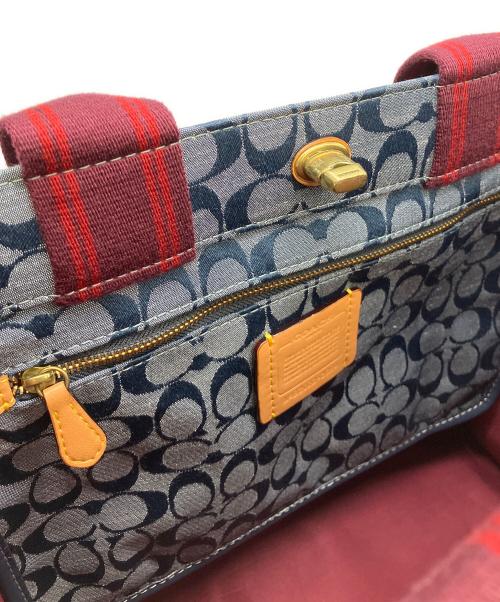 COACH（コーチ）COACH (コーチ) トートバッグ ネイビーの古着・服飾アイテム