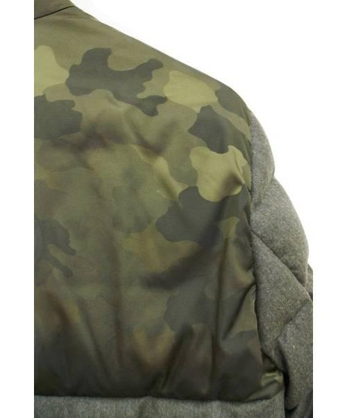 MONCLER（モンクレール）MONCLER (モンクレール) ナイロンウール切替ダウンジャケット オリーブ サイズ:1の古着・服飾アイテム