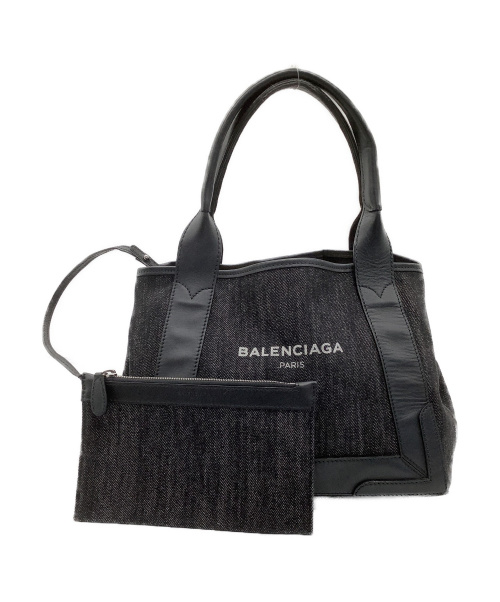 BALENCIAGA（バレンシアガ）BALENCIAGA (バレンシアガ) トートバッグ ネイビーカバ 339933 1000・C・535269の古着・服飾アイテム