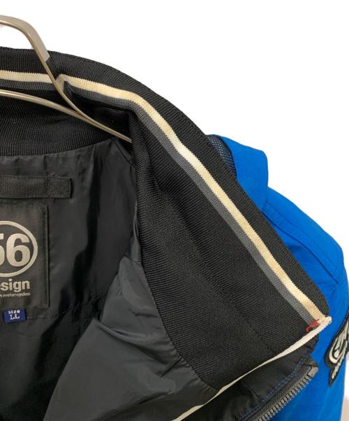 56 DESIGN（フィフティシックス デザイン）56 DESIGN (フィフティシックス デザイン) 56 DESIGN GPジャケットⅢ クシタニ バイカージャケット ブルー サイズ:LLの古着・服飾アイテム
