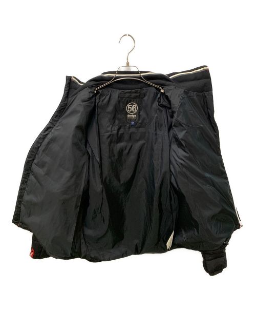 56 DESIGN（フィフティシックス デザイン）56 DESIGN (フィフティシックス デザイン) バイカージャケット ブルー サイズ:LLの古着・服飾アイテム