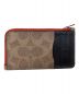 COACH (コーチ) COACH コインカードケース ブラウン×レッド：2980円