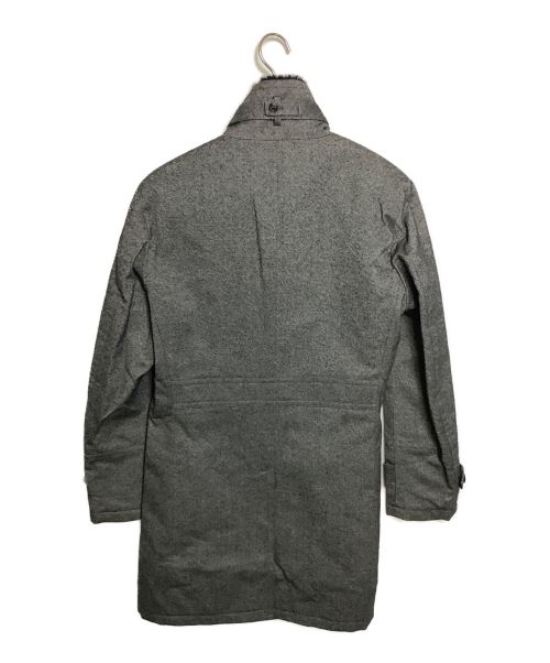 BURBERRY BLACK LABEL（バーバリーブラックレーベル）BURBERRY BLACK LABEL (バーバリーブラックレーベル) ラビットファー付ウールコート グレー サイズ:Lの古着・服飾アイテム