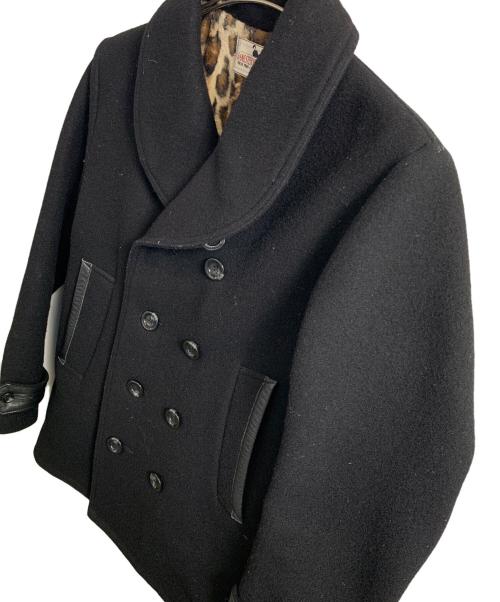 GANGSTERVILLE（ギャングスタービル）GANGSTERVILLE (ギャングスタービル) GANGSTERVILLE Pコート ネイビー サイズ:Mの古着・服飾アイテム