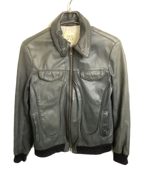 AMPHIBIAN（アンフィビアン）Amphibian (アンフィビアン) レザージャケット ブラック サイズ:3の古着・服飾アイテム