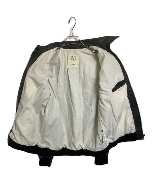 AMPHIBIAN（アンフィビアン）Amphibian (アンフィビアン) レザージャケット ブラック サイズ:3の古着・服飾アイテム