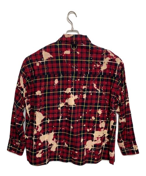 MINDSEEKER（マインドシーカー）MINDSEEKER (マインドシーカー) 長袖シャツ レッド×ブラック サイズ:Mの古着・服飾アイテム