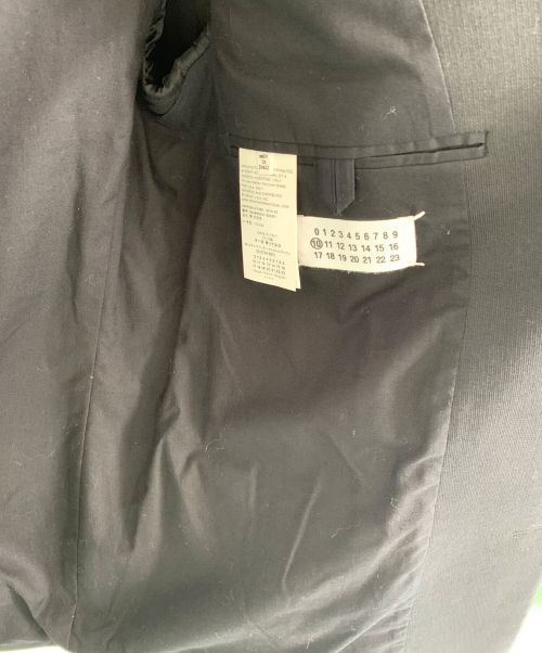 Maison Martin Margiela（メゾンマルタンマルジェラ）Maison Martin Margiela (メゾンマルタンマルジェラ) Maison Martin Margiela テーラードジャケット ブラック サイズ:50の古着・服飾アイテム