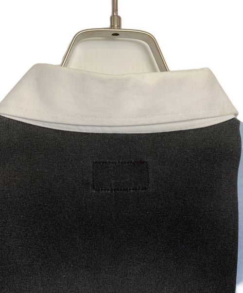 SUPREME（シュプリーム）SUPREME (シュプリーム) Supreme stripe rugby shirt ブラック×レッド サイズ:Lの古着・服飾アイテム