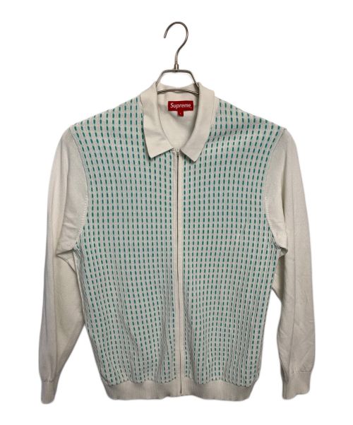SUPREME（シュプリーム）SUPREME (シュプリーム) カーディガン スカイブルー×ホワイト サイズ:Lの古着・服飾アイテム