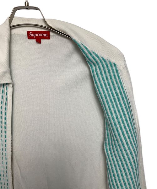 SUPREME（シュプリーム）SUPREME (シュプリーム) カーディガン スカイブルー×ホワイト サイズ:Lの古着・服飾アイテム