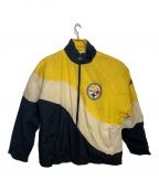 APEX ONEエイペックスワン）の古着「90’sアメリカンフットボールジャケット」｜イエロー×ブラック