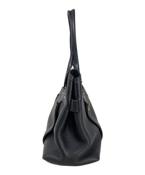 Salvatore Ferragamo（サルヴァトーレ フェラガモ）Salvatore Ferragamo (サルヴァトーレ フェラガモ) レザーショルダーバッグ ブラックの古着・服飾アイテム