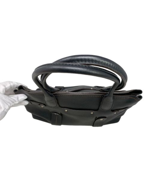 Salvatore Ferragamo（サルヴァトーレ フェラガモ）Salvatore Ferragamo (サルヴァトーレ フェラガモ) レザーショルダーバッグ ブラックの古着・服飾アイテム