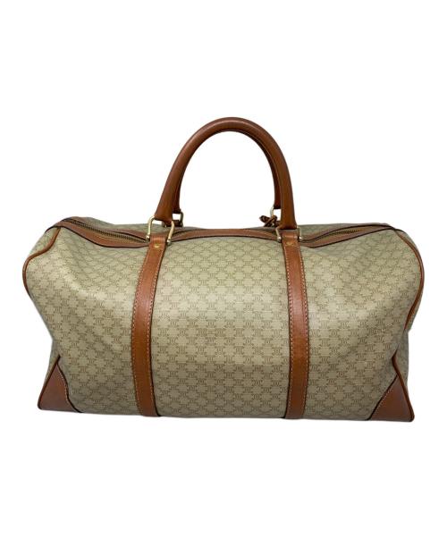 CELINE（セリーヌ）CELINE (セリーヌ) CELINE マカダム ボストンバッグ ベージュ×ブラウンの古着・服飾アイテム