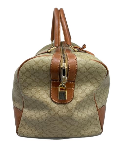 CELINE（セリーヌ）CELINE (セリーヌ) CELINE マカダム ボストンバッグ ベージュ×ブラウンの古着・服飾アイテム