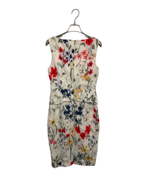 Phase Eight（フェイズエイト）Phase Eight (フェイズエイト) ノースリーブワンピース ホワイト×レッド サイズ:8の古着・服飾アイテム